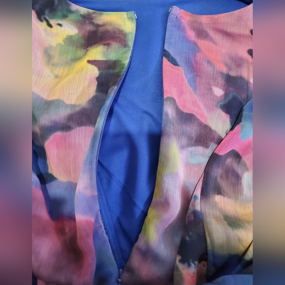 Elegant Multicolor Maxi Dress - Picture 4 of 7